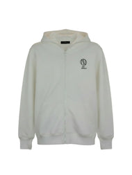 Oni Shield Full Zip White Hoodie