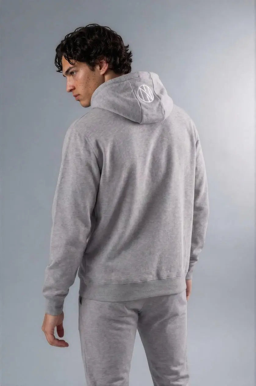 Oni shield Grey hoodie Oni Shield