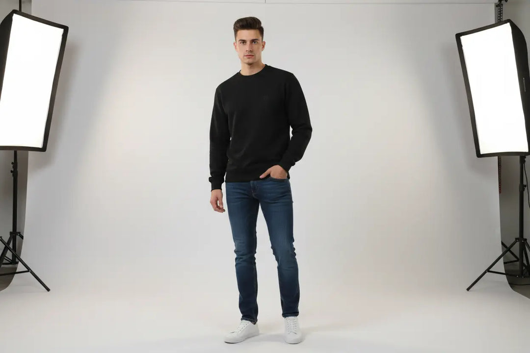 Oni shield black sweat shirt Oni Shield