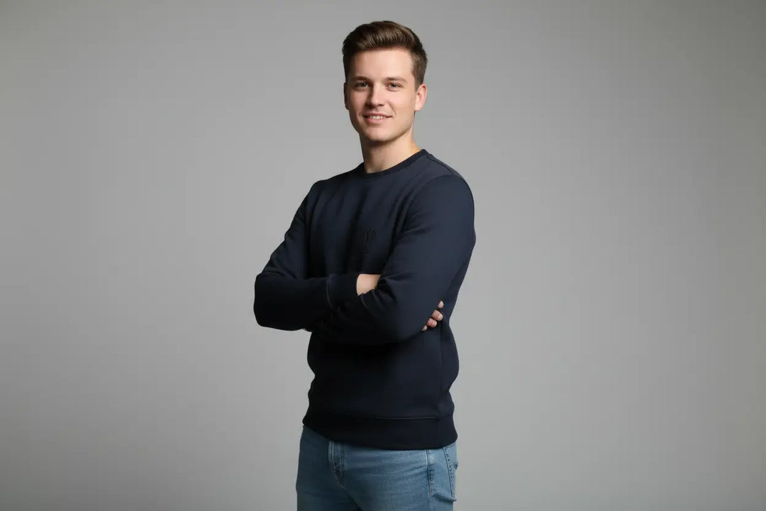 Oni shield navy sweat shirt Oni Shield