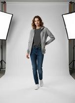 Oni Shield Full Zip Grey Hoodie