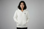 Oni Shield Full Zip White Hoodie