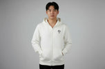 Oni Shield Full Zip White Hoodie