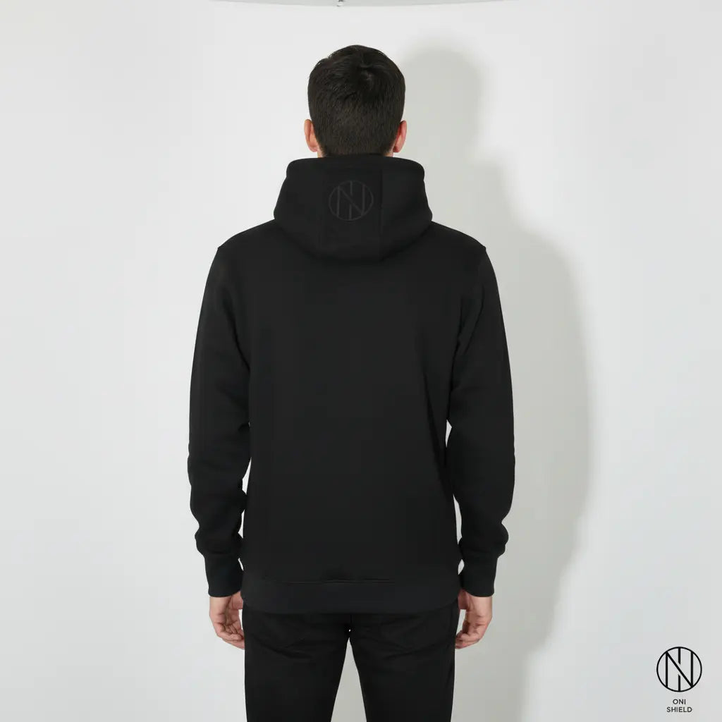 Oni Shield Black Hoodie Oni Shield