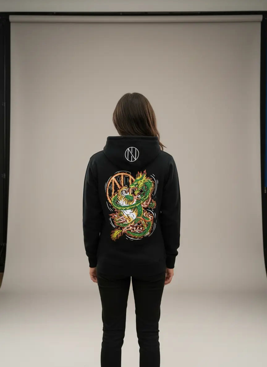 Limited edition full zip Shōtotsu Design Hoodie Oni Shield