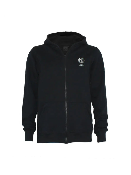 Oni Shield full zip black hoodie Oni Shield