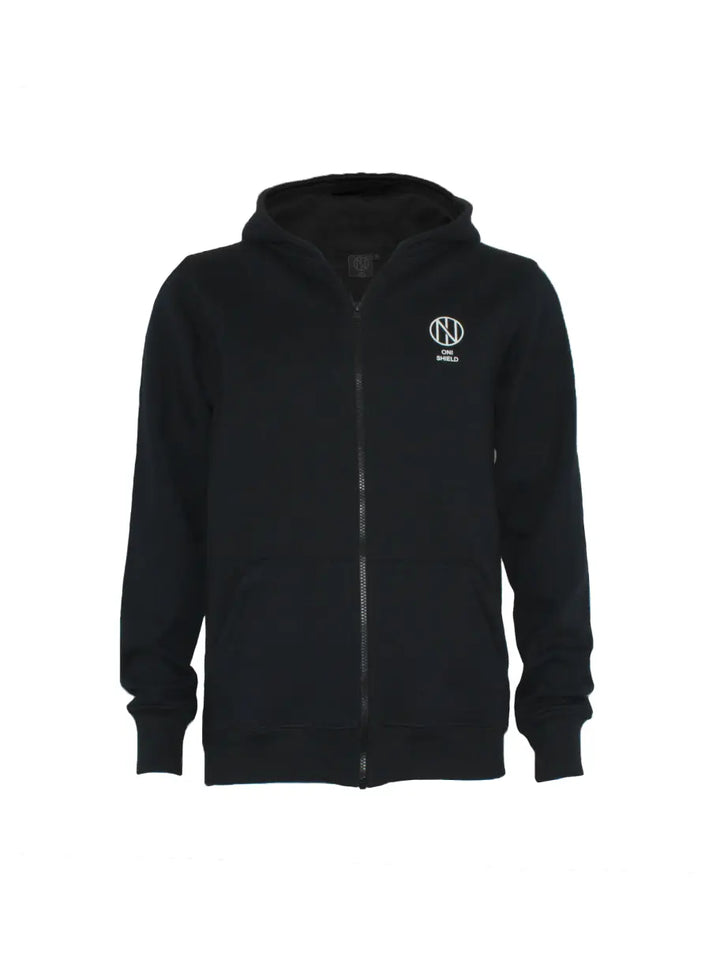 Oni Shield full zip black hoodie Oni Shield