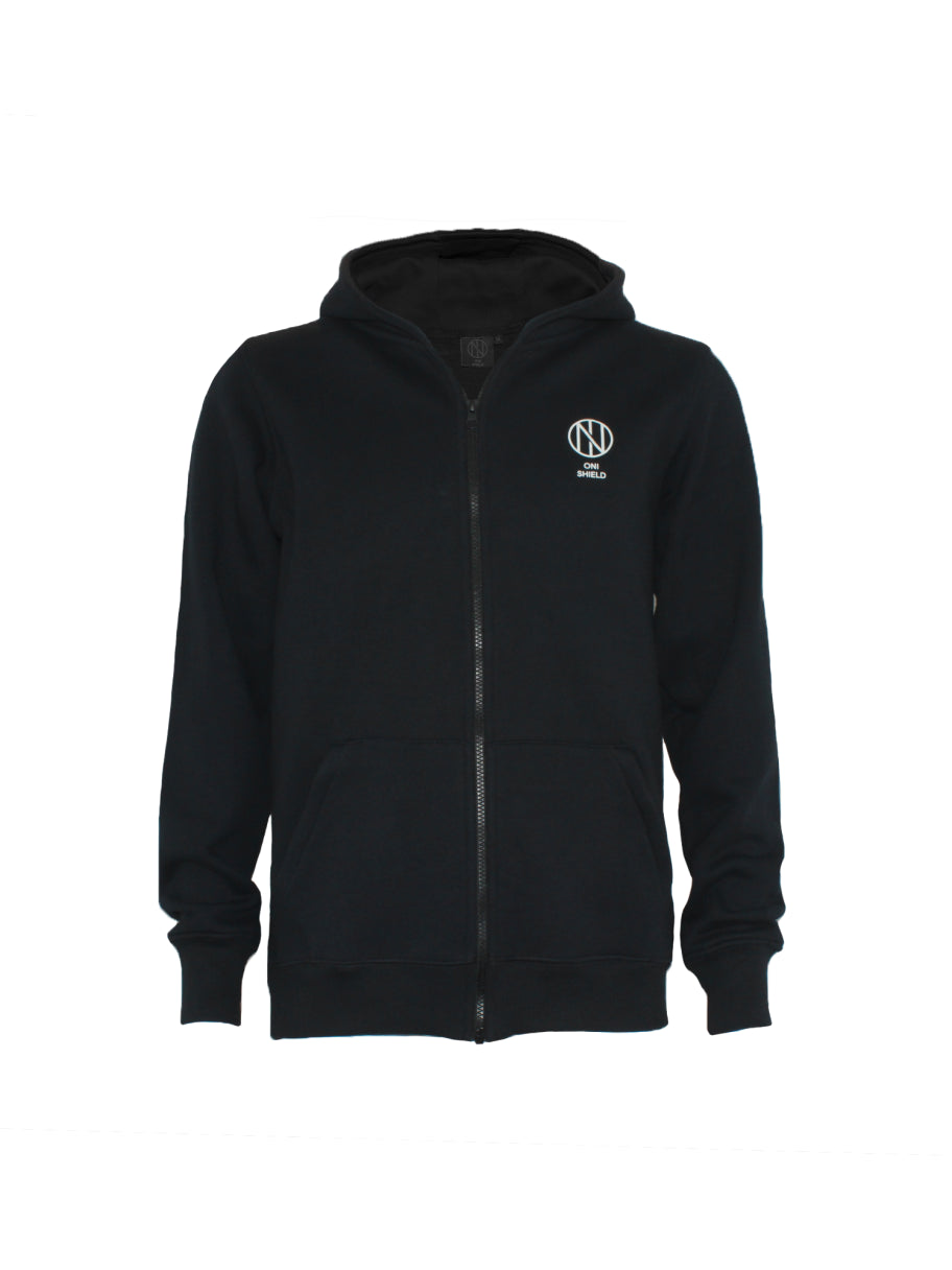 Oni Shield full zip black hoody