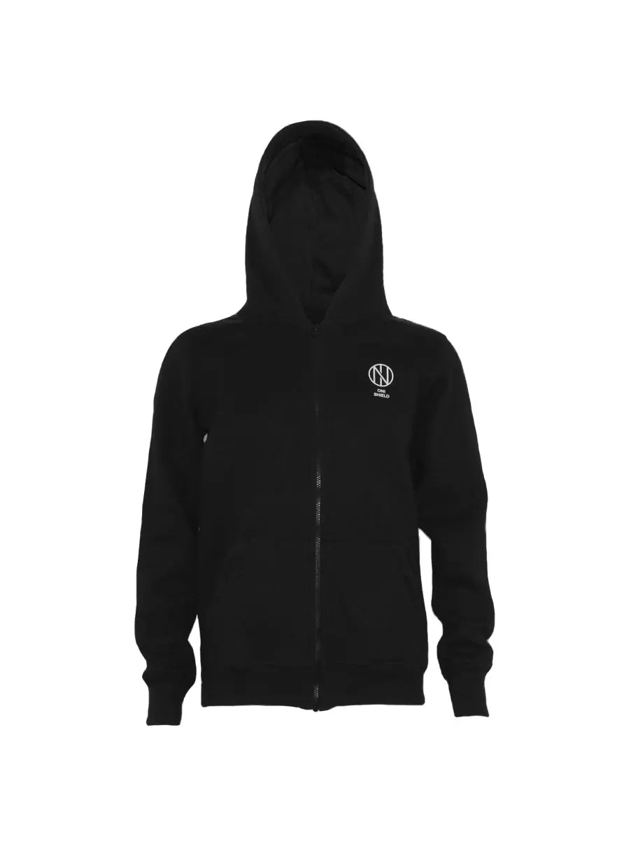 Oni Shield full zip black hoodie Oni Shield