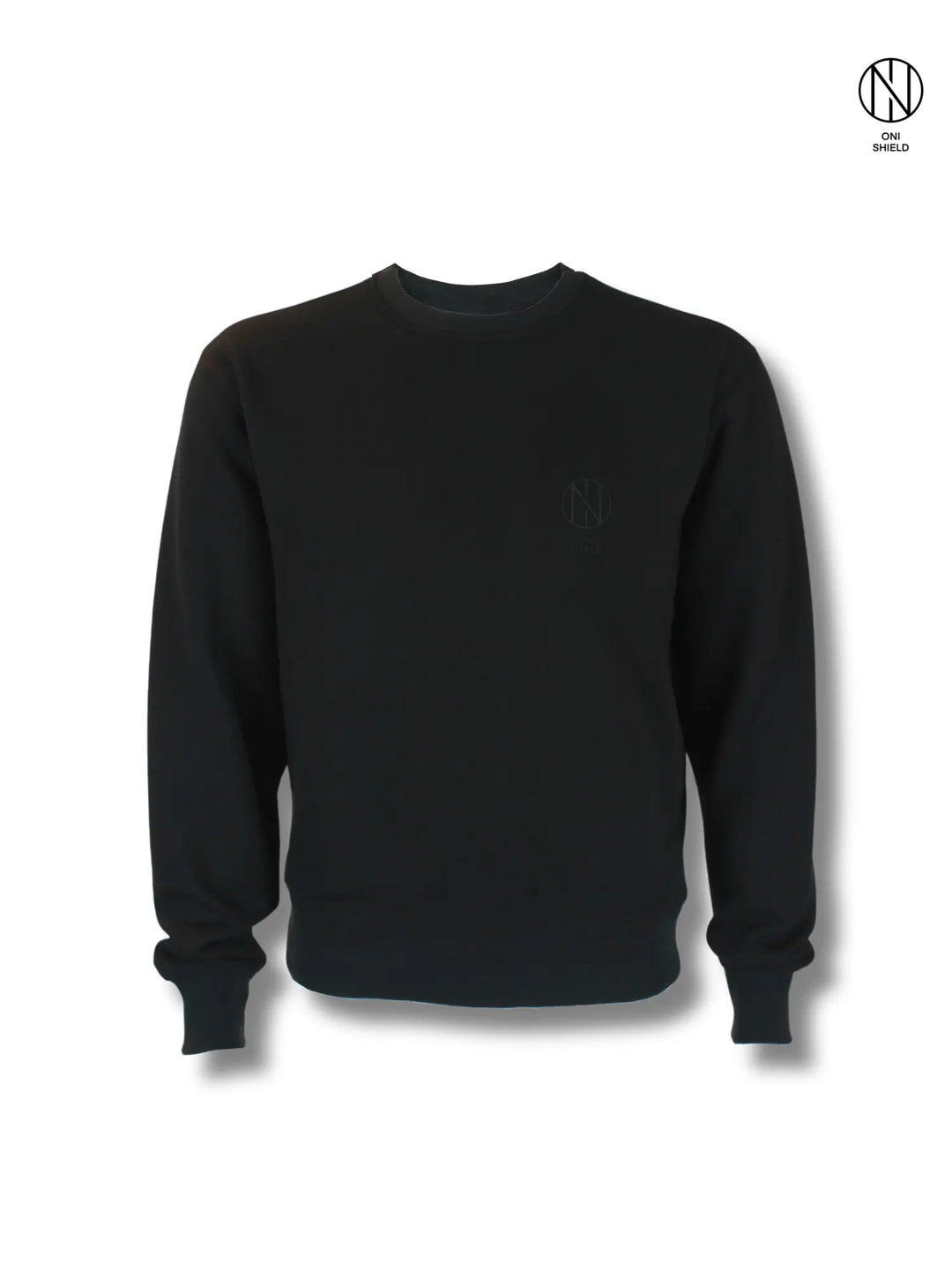 Oni shield black sweat shirt Oni Shield