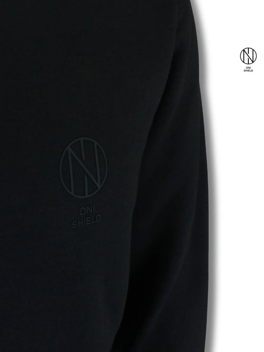 Oni shield black sweat shirt Oni Shield