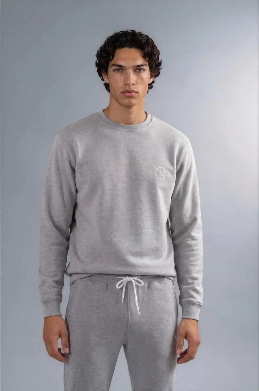 Oni Shield Grey Sweat Shirt Oni Shield
