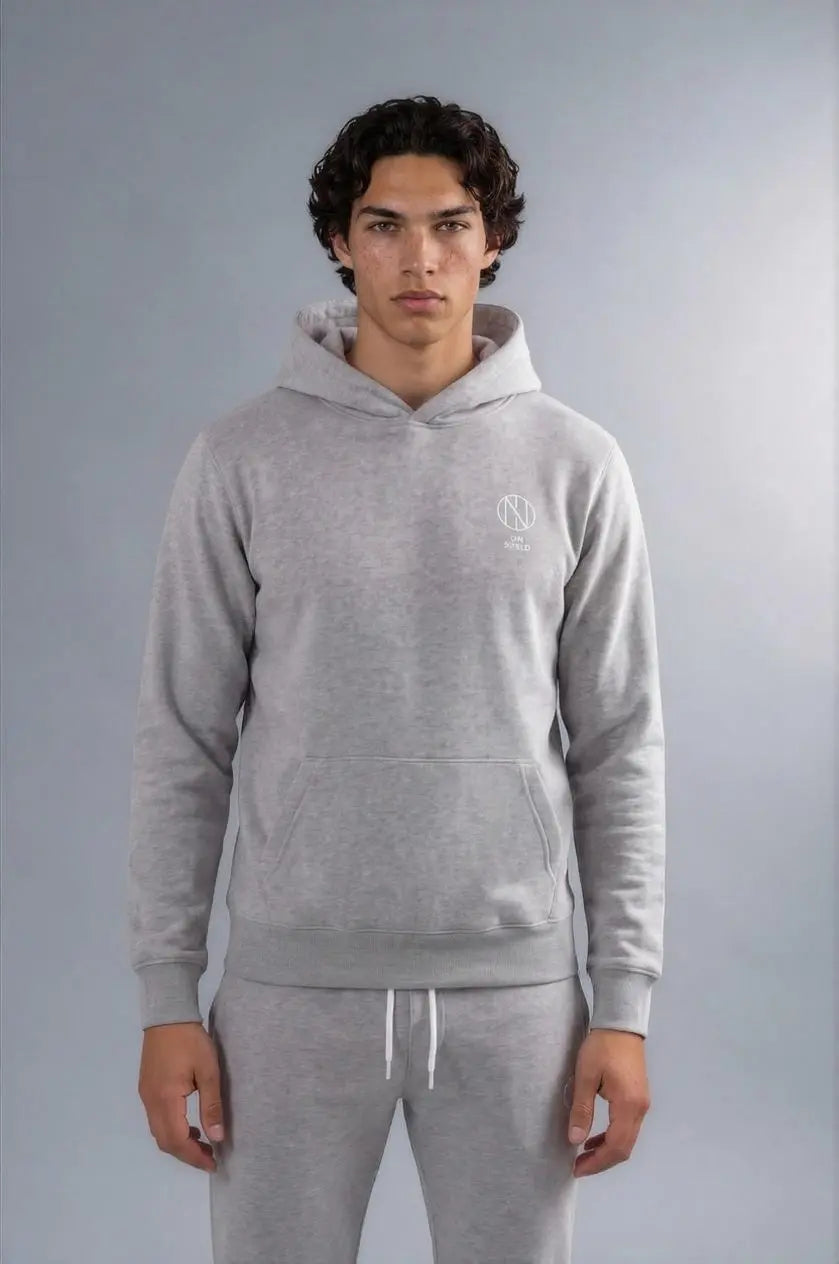 Oni shield Grey hoodie Oni Shield