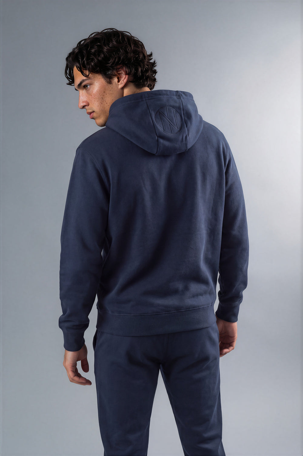 Oni Shield Navy Hoodie Oni Shield