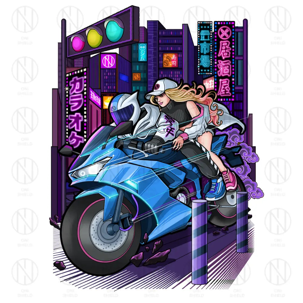 Neon Streets Oni Shield