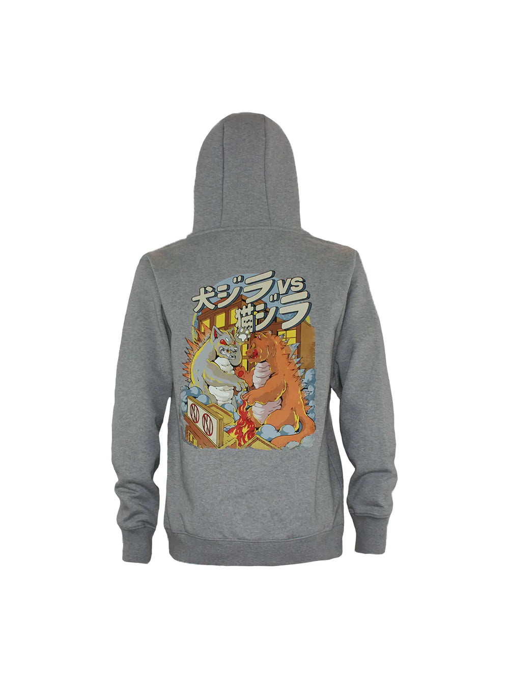 Limited edition Dogzilla vs Catzilla full zip up hoodie Oni Shield