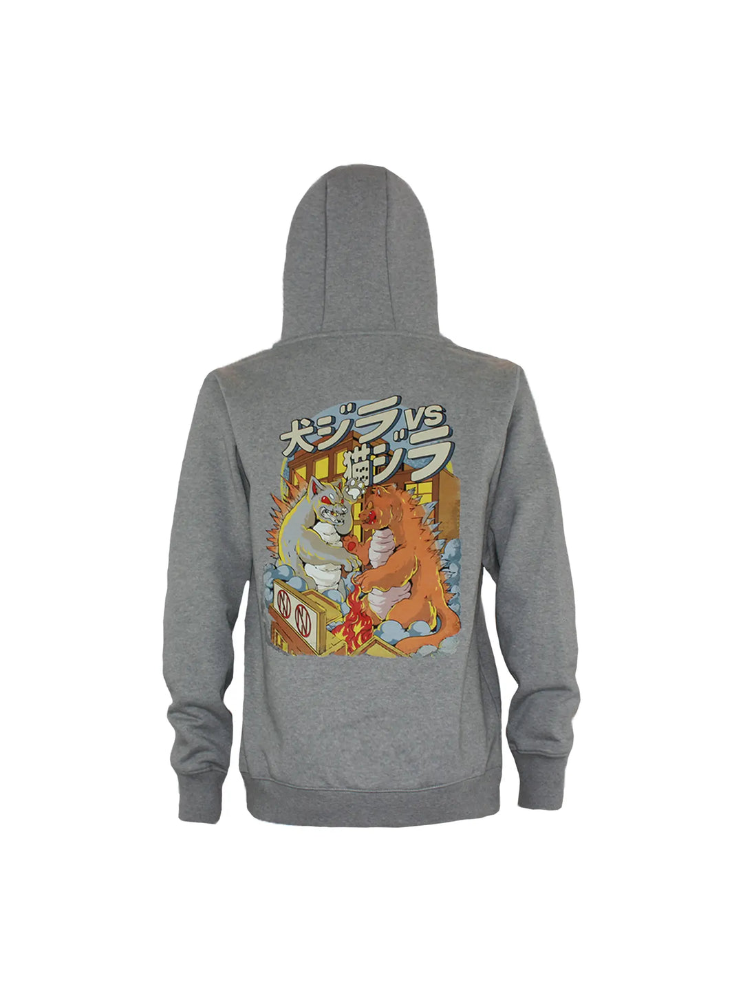 Limited edition Dogzilla vs Catzilla full zip up hoodie Oni Shield