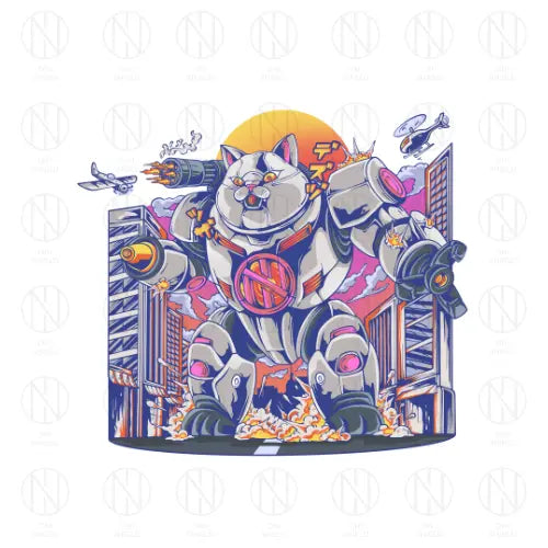 Mecha cat Oni Shield